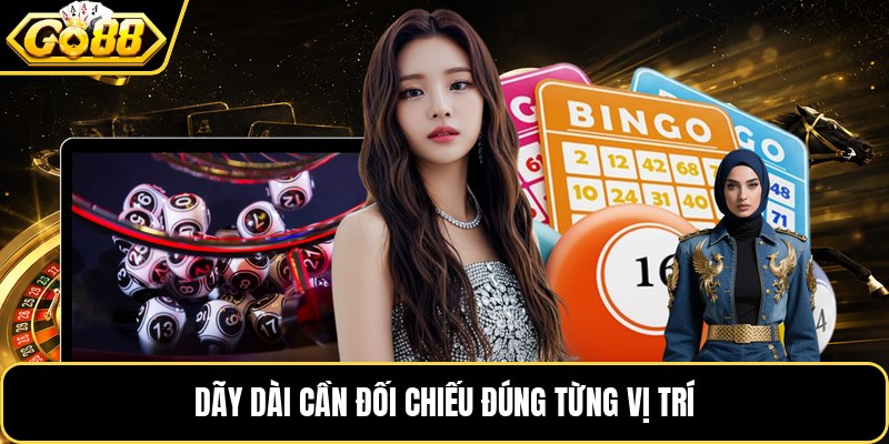 Dãy dài cần đối chiếu đúng từng vị trí