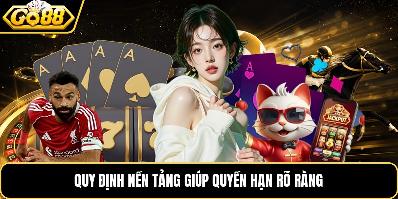 Quy định nền tảng giúp quyền hạn rõ ràng Quy định nền tảng giúp quyền hạn rõ ràng