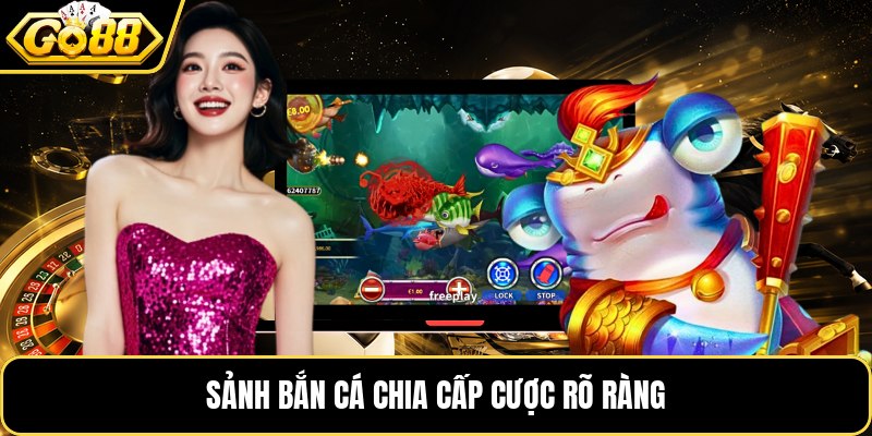 Sảnh bắn cá chia cấp cược rõ ràng