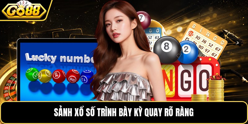 Sảnh xổ số trình bày kỳ quay rõ ràng